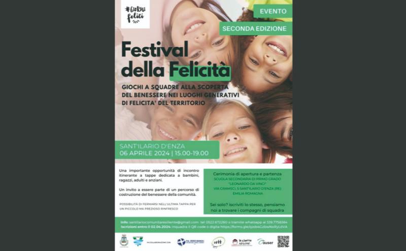 Festival della Felicit&agrave; a Sant'Ilario d'Enza