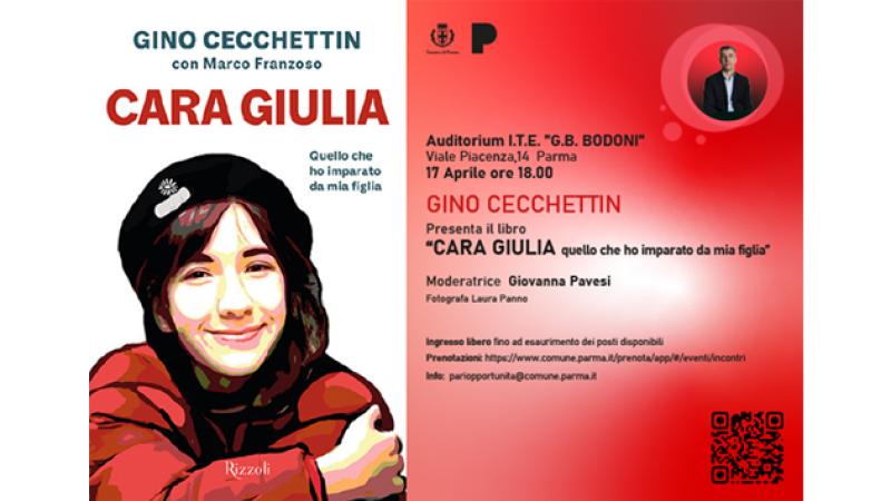 Gino Cecchettin a Parma per presentare libro &ldquo;Cara Giulia&rdquo;
