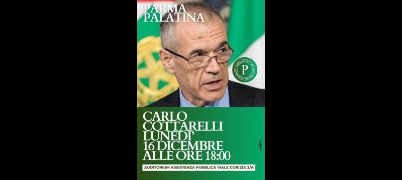 Il professor Carlo Cottarelli presenta il suo nuovo libro "Dentro il palazzo"