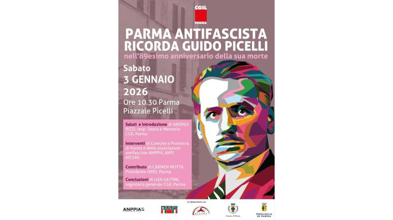 3 gennaio, Parma antifascista ricorda Guido Picelli in Oltretorrente