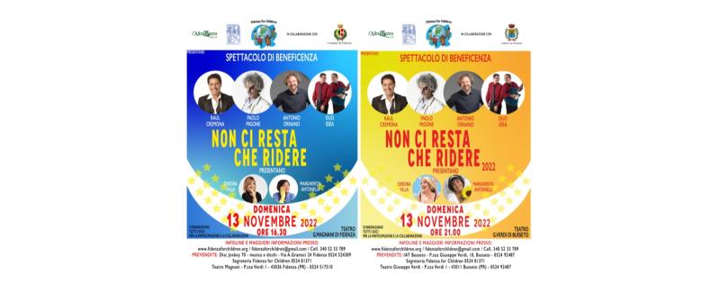 Non ci resta che ridere: domenica 13 a Fidenza e Busseto 