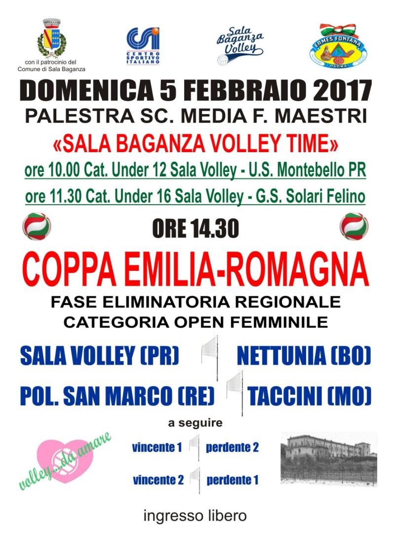 Coppa Emilia-Romagna: Sala Baganza Volley Time