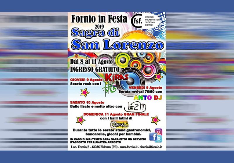 Fornio in Festa 2019: ad agosto la Sagra di San Lorenzo