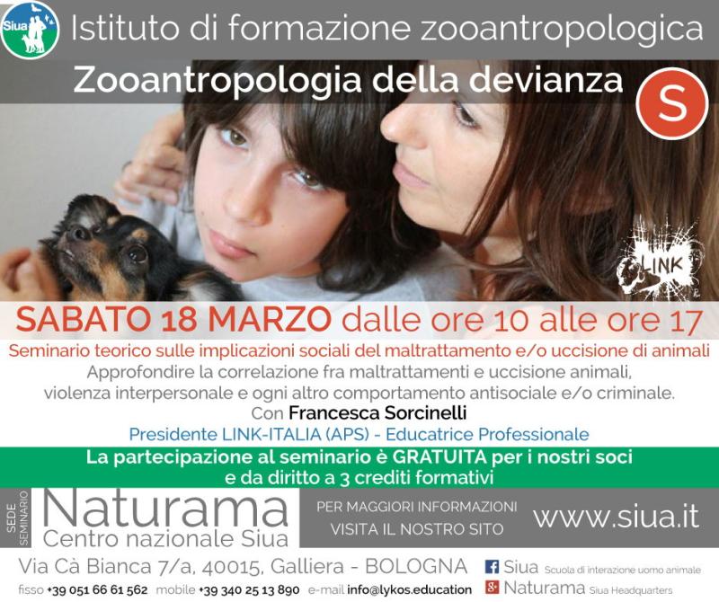 Seminario: il maltrattamento di animali e le sue conseguenze