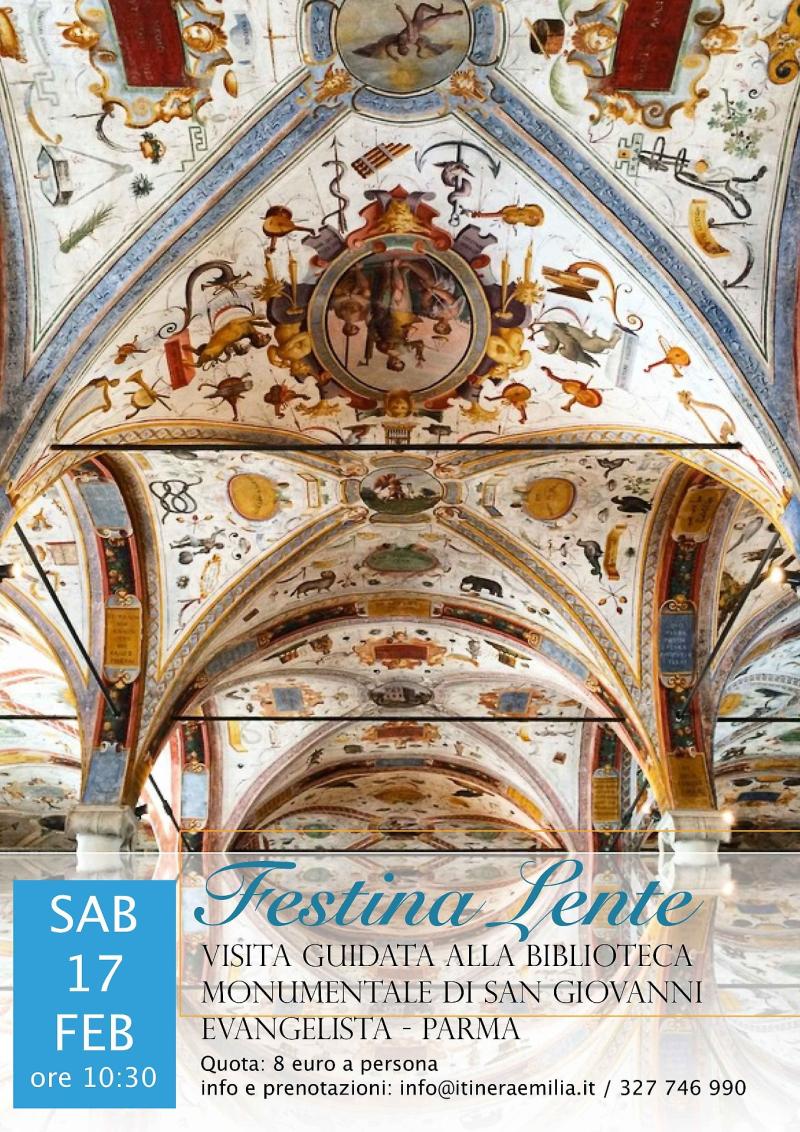 "Festina Lente": visita guidata alla biblioteca monumentale di San Giovanni Evangelista