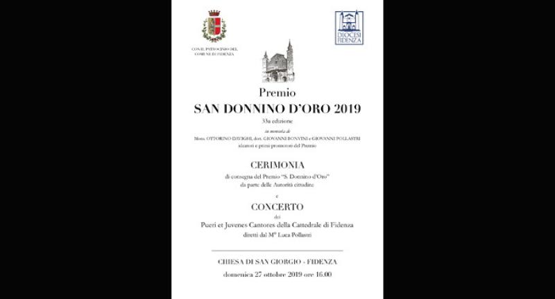 Il premio "San Donnino d'Oro" nella chiesa di San Giorgio