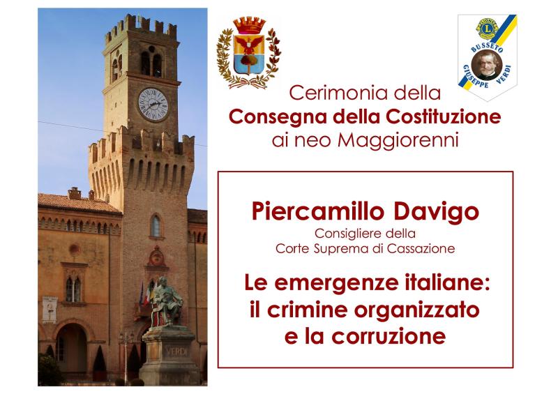 Piercamillo Davigo parla di mafia e corruzione