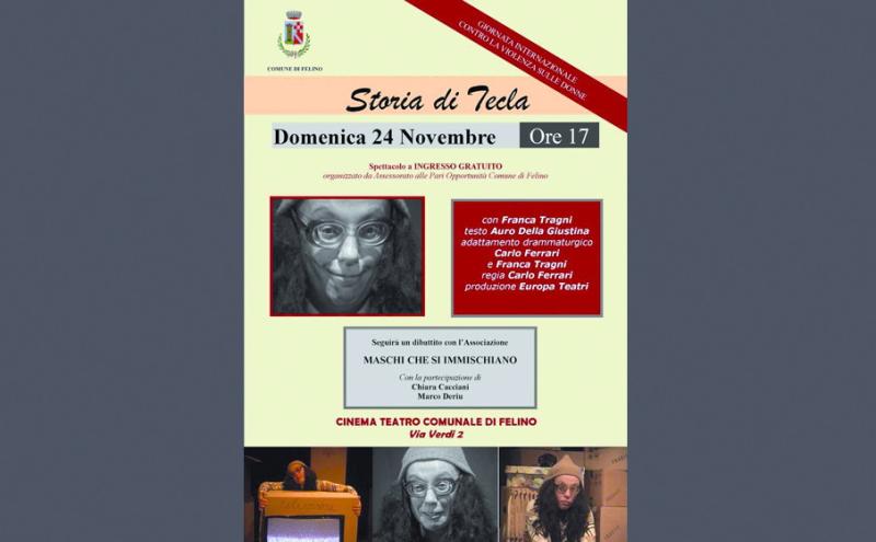 Contro la violenza sulle donne: Franca Tragni in 'Storia di Tecla', tra ironia e amaro