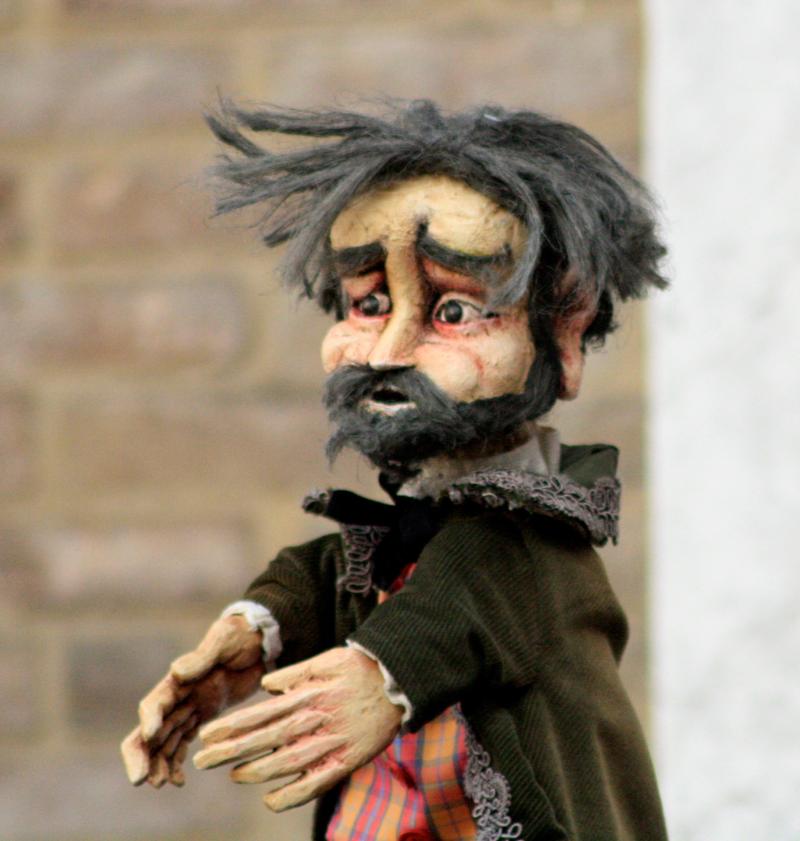 I burattini di Patrizio Dall'Argine al museo Guatelli con "Verdi!" 