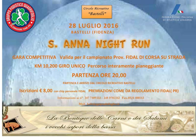 Sant&rsquo;Anna night run: tutti di corsa