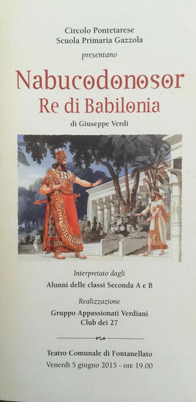 "Nabucodonosor" dei ragazzi 