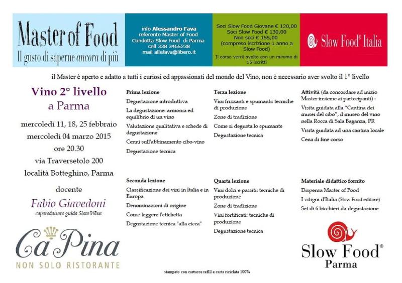 Master of Food Vino 2&deg; livello