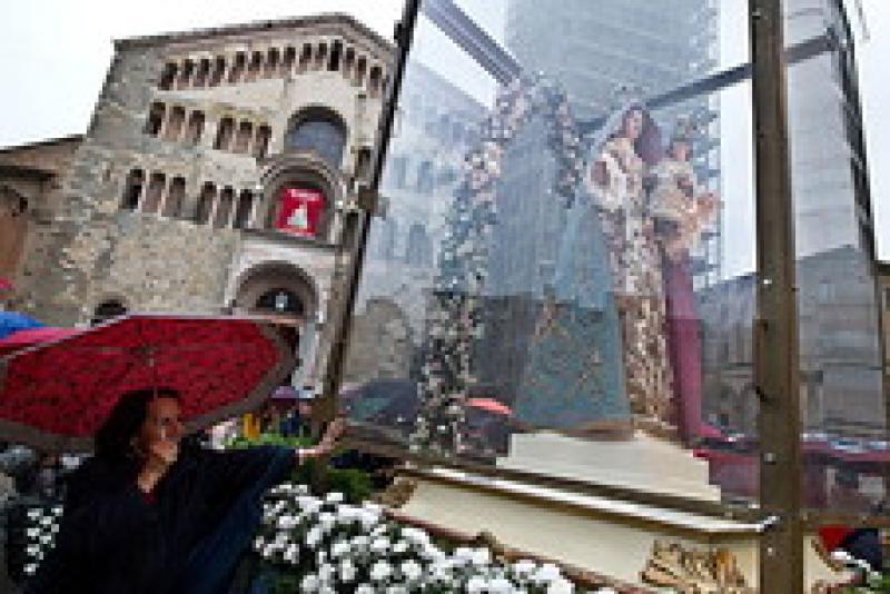 Arriva la statua della Madonna di Fontanellato