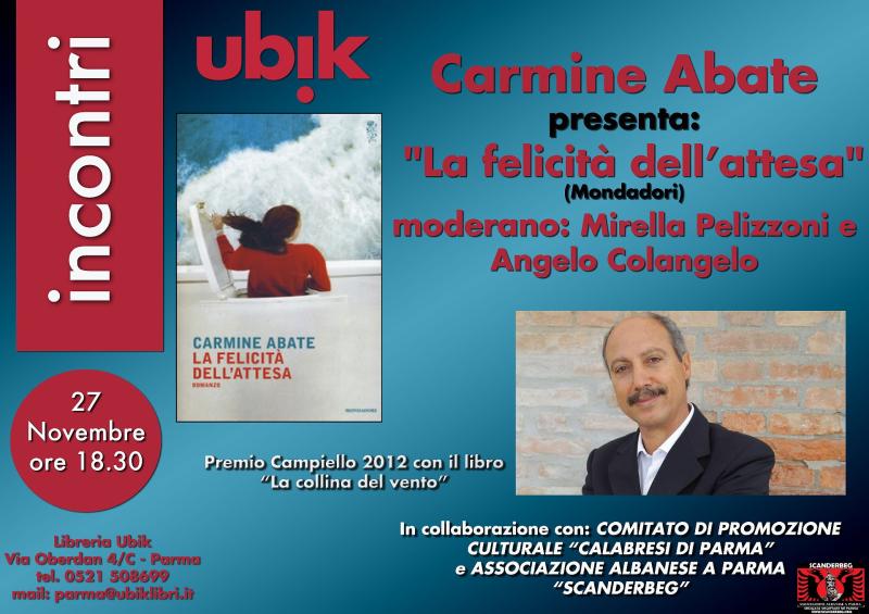 Carmine Abate presenta il nuovo romanzo: "La felicit&agrave; dell'attesa"