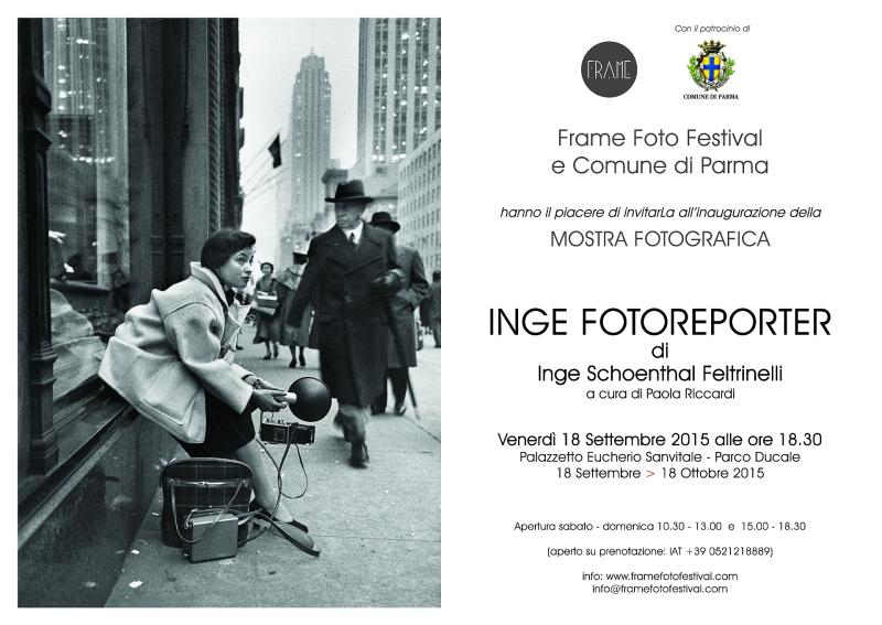 "Inge Fotoreporter": mostra fotografica