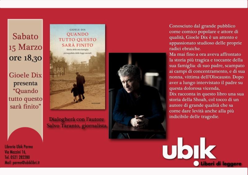 Gioele Dix presenta "Quando tutto questo sar&agrave; finito"