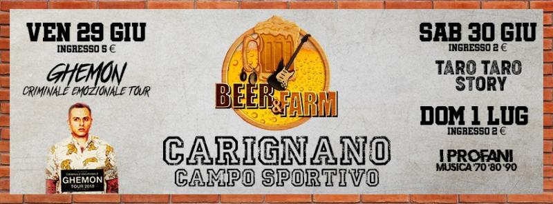 &laquo;Beer & Farm&raquo; Festa al campo sportivo