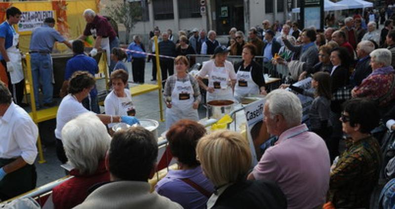 La polenta &egrave; servita 