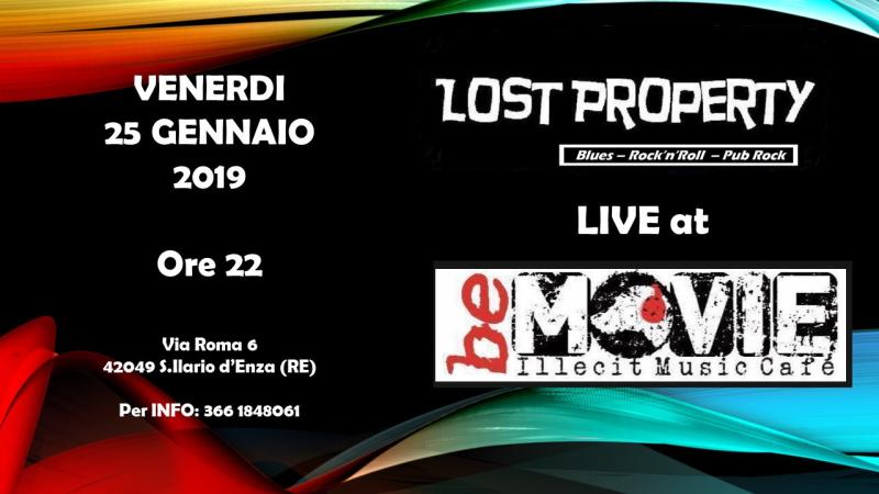 Lost Property live al Be Movie 