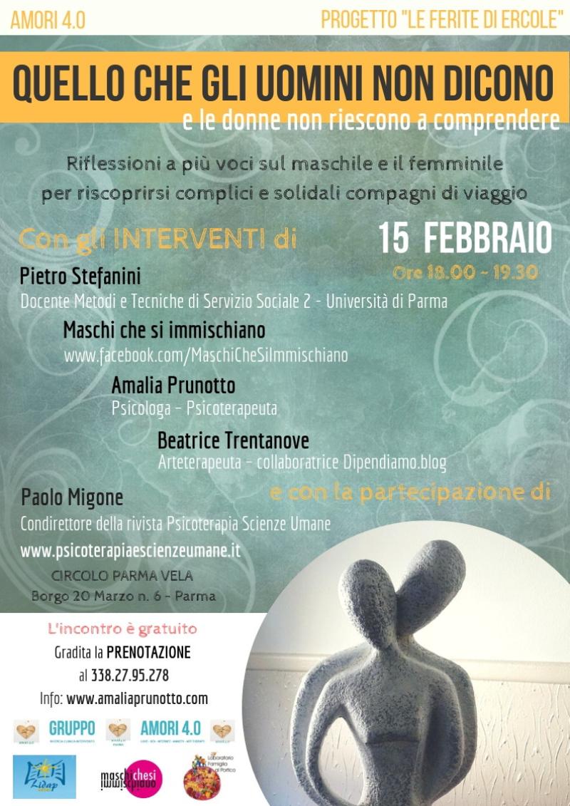 Quello che gli Uomini non dicono (e le Donne non riescono a comprendere): conversazione a pi&ugrave; voci 