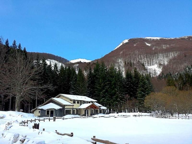 La ciaspolata del cinghiale con la polenta 