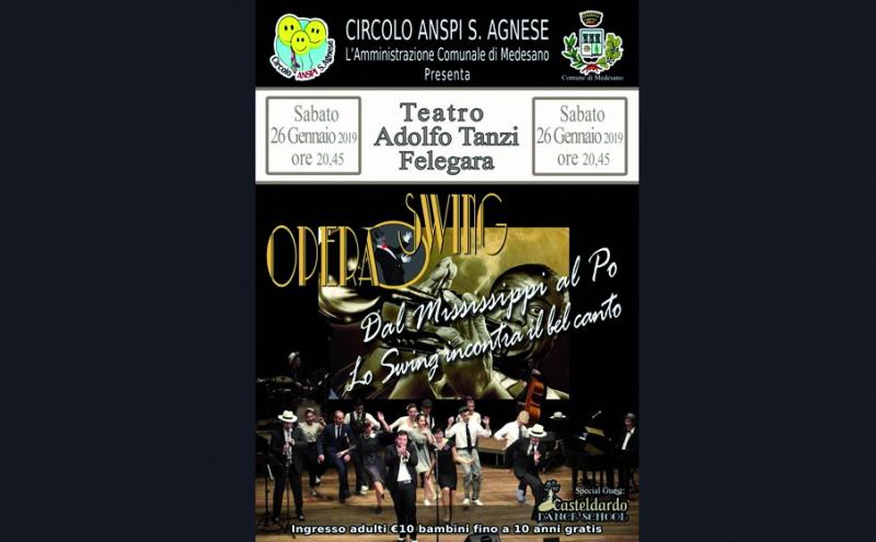 Opera Swing, "dal Mississippi al Po": spettacolo a Felegara