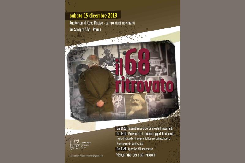 "Il 68 ritrovato" in via Saragat