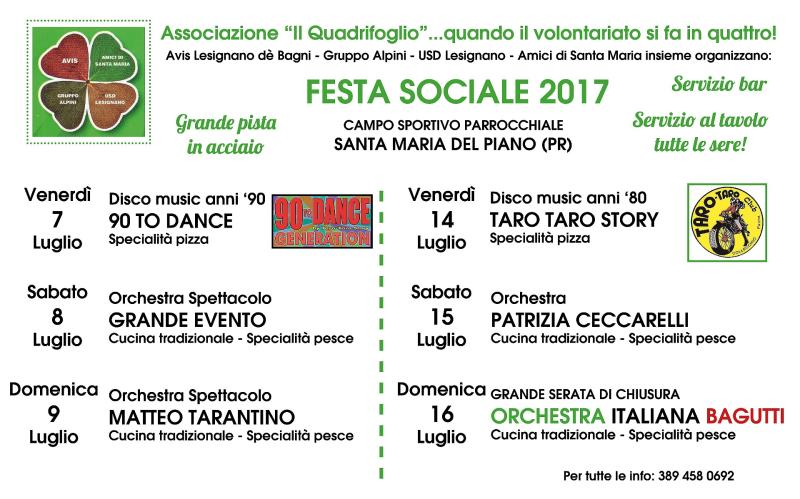 Festa sociale "Il Quadrifoglio"