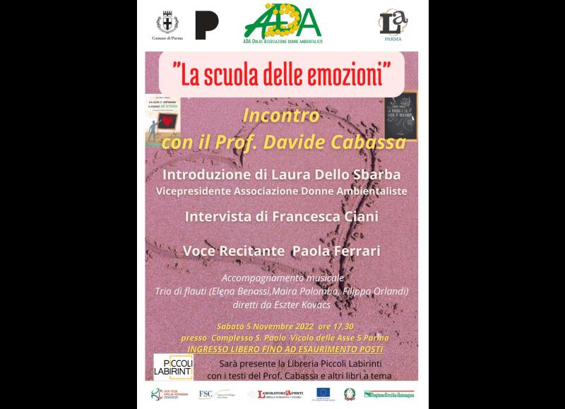ADA associazione donne ambientaliste propone l&rsquo;incontro intitolato LA SCUOLA DELLE EMOZIONI