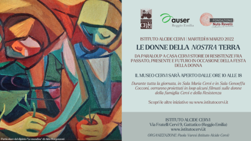 “Le donne della nostra terra”: le iniziative di Casa Cervi per l’8 marzo 2022