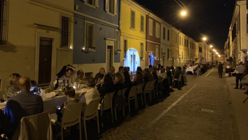 10 settembre cena in via della Salute