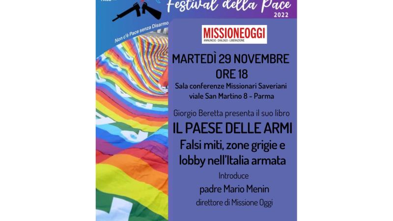 Parma, 29 novembre: incontro con Giorgio Beretta (Festival della pace)