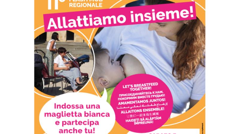 Settimana Mondiale dell’Allattamento Materno, flash mob a Parma, Fidenza e Monticelli e altre iniziative su tutto il territorio provinciale dal 2 al 19 ottobre