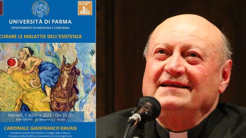  All’università di Parma il cardinale Gianfranco Ravasi parla di “Curare le malattie dell’esistenza”