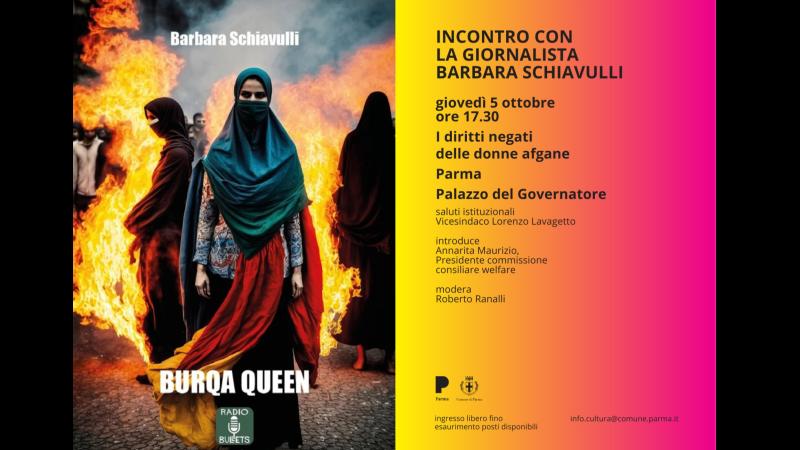 I diritti negati delle donne afgane. A Palazzo del Governatore, giovedì 5 ottobre alle 17.30, incontro con la giornalista Barbara Schiavulli