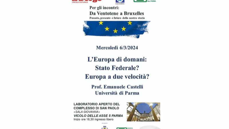 "L'Europa di domani. Stato federale? Europa a due velocità?"