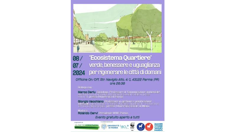  Incontro: “Ecosistema quartiere" con Giorgio Vacchiano e Marco Deriu