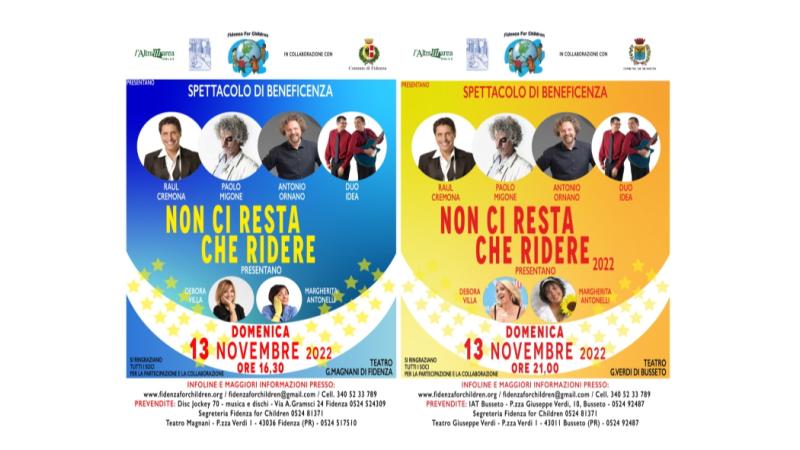 Non ci resta che ridere: domenica 13 a Fidenza e Busseto 