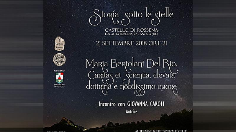 "Storia sotto le stelle": incontro con Giovanna Caroli al castello di Rossena