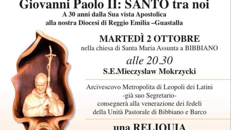 Una reliquia di Giovanni Paolo II sarà esposta in chiesa 