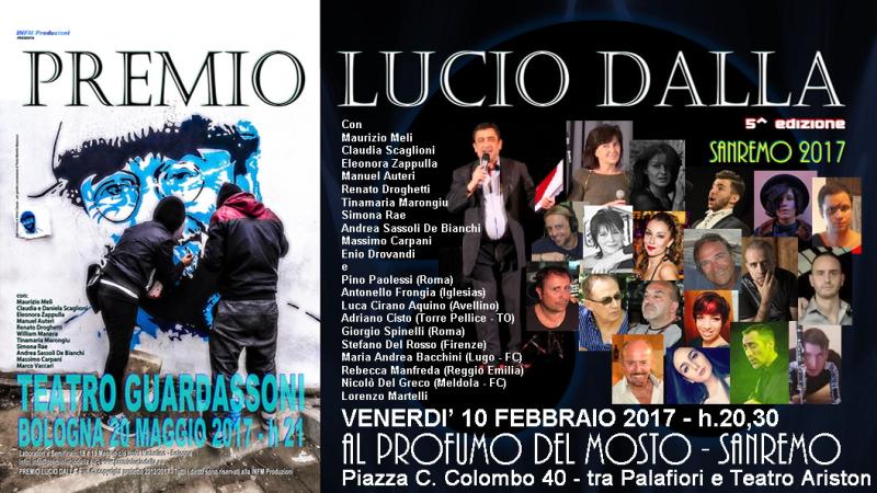 PREMIO LUCIO DALLA SBARCA A SANREMO