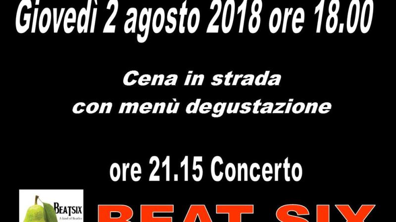 Artisti intorno al museo, cena in strada e concerto