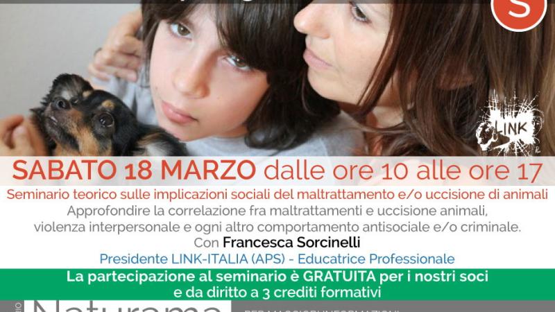 Seminario: il maltrattamento di animali e le sue conseguenze