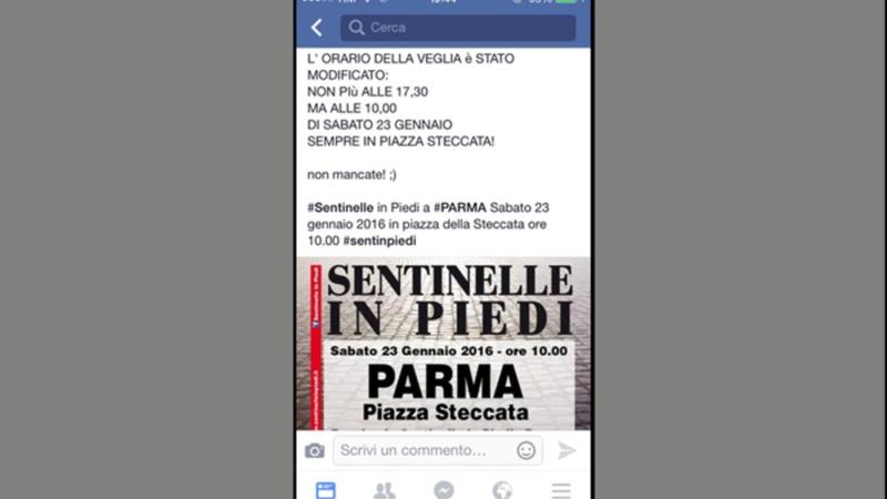 Unioni civili: manifestazione