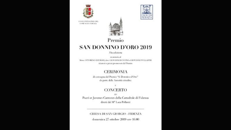 Il premio "San Donnino d'Oro" nella chiesa di San Giorgio