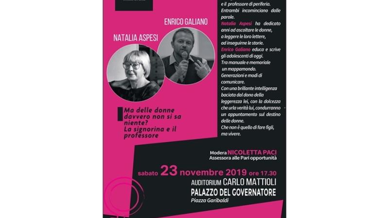 Natalia Aspesi ed Enrico Galiano a Parma