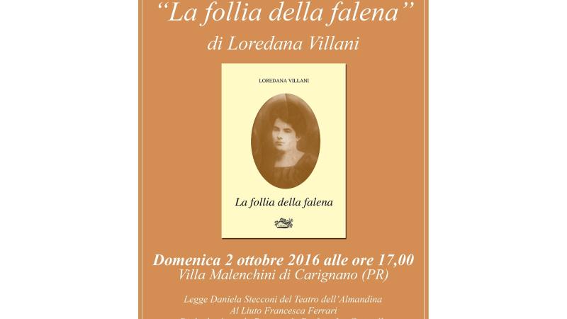 Loredana Villani presenta il suo nuovo libro "La follia della Falena"