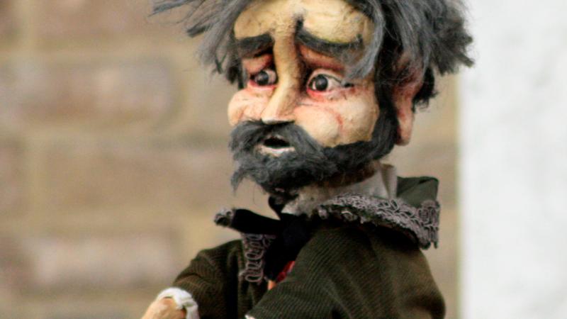 I burattini di Patrizio Dall'Argine al museo Guatelli con "Verdi!" 