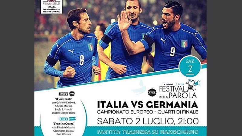 Maxischermo al Festival della parola