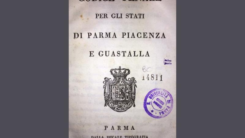 Conferenza sui Codici di Maria Luigia con il prof. Cadoppi